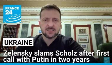 Ukraine slams Scholz after first call with Putin in two years • FRANCE 24 English