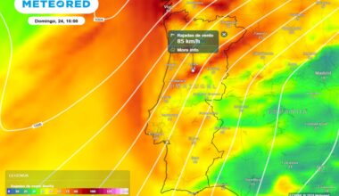 tréguas pós-Caetano serão curtas. No domingo a chuva voltará forte a estas zonas