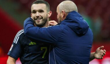 John McGinn and Steve Clarke