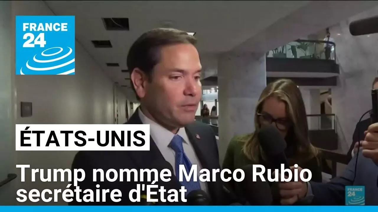 Trump nomme Marco Rubio secrétaire d'État et Matt Gaetz ministre de la Justice • FRANCE 24