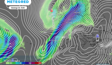 Mañana un río atmosférico impactará contra España y dejará lluvias fuertes con tormentas en estas comunidades