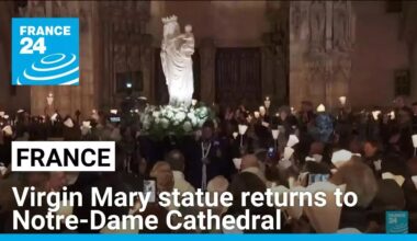 Virgin Mary statue, a symbol of resilience, returns to Notre-Dame Cathedral 5 years after fire