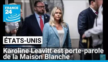 Donald Trump nomme Karoline Leavitt porte-parole de la Maison Blanche • FRANCE 24