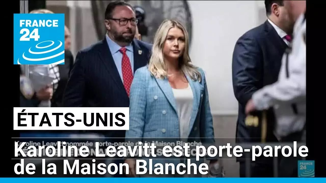Donald Trump nomme Karoline Leavitt porte-parole de la Maison Blanche • FRANCE 24