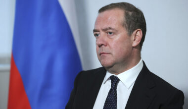 Dmitry Medvedev Holding a Meeting in Russia