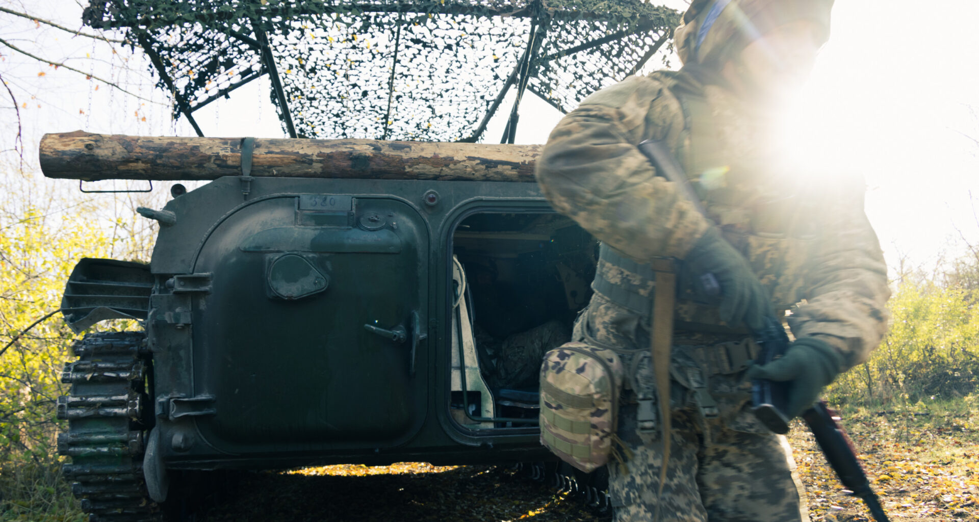 Ukrainian soldier