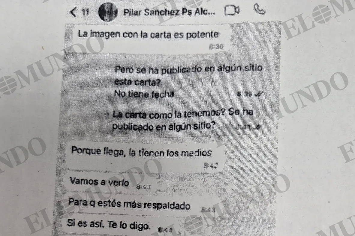 Los mensajes de Lobato ante notario prueban que Moncloa diseñó la ofensiva contra Ayuso por su novio: "¿La carta cómo la tenemos?"... "Porque llega" - El Mundo