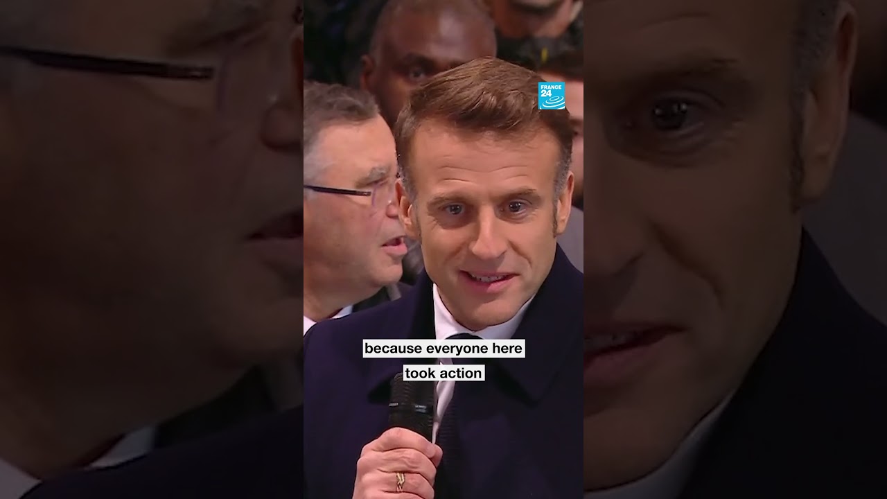 Notre Dame Cathedral unveils its new interior during French president's visit • FRANCE 24 English