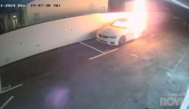 Zagorel kot bakla! Poglejte, kako je prišel do BMW-ja, in ga zažgal (VIDEO)