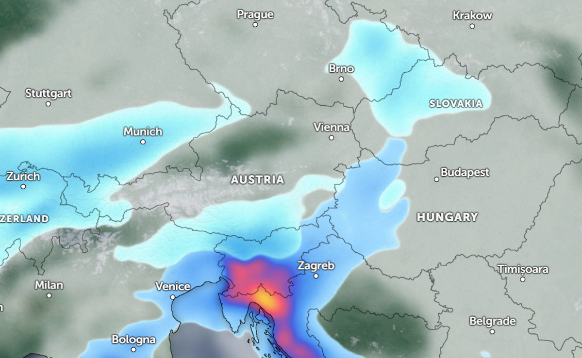 First snowfall of the season to blanket Slovakia