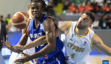 FIBA EuroBasket 2025 Qualifiers group phase match: Cyprus vs. France-Xinhua
