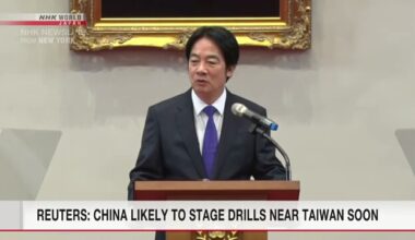 Reuters: China likely to launch military drills in coming days near Taiwan