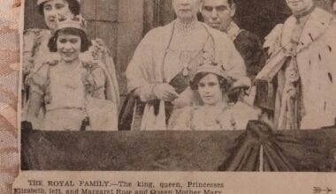 Some old pictures found in a family Bible of King George, Edward VIII, and the Royal Family of 1937