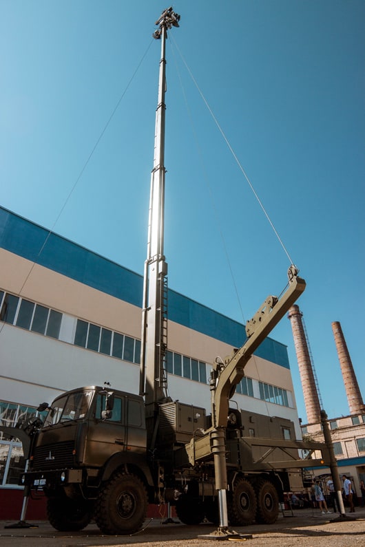 Deployment of an R-414MBRP “Sosna-2”. Photo credits: Belarusian media