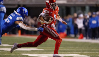 College football live scores, games: BYU at Utah and more