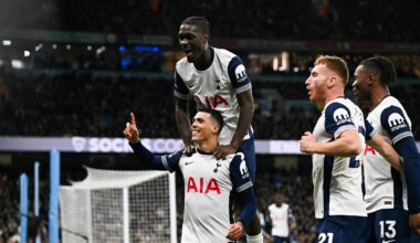 Manchester City reçoit une leçon par Tottenham (0-4) et garde la tête sous l'eau