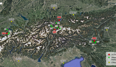 Climate warming detected in caves of the European Alps
