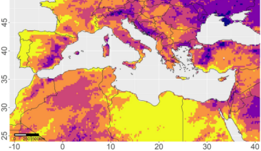 Identification of climate change hotspots in the Mediterranean