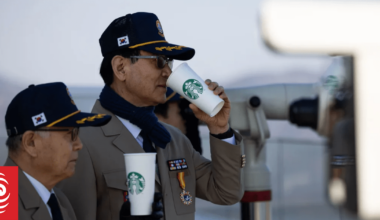 Starbucks opens a cafe with a view of North Korea