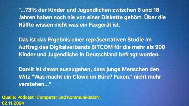 Kleiner Witz am Rande beim Deutschlandfunk