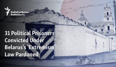 31 Political Prisoners Convicted Under Belarus's 'Extremism' Law Pardoned