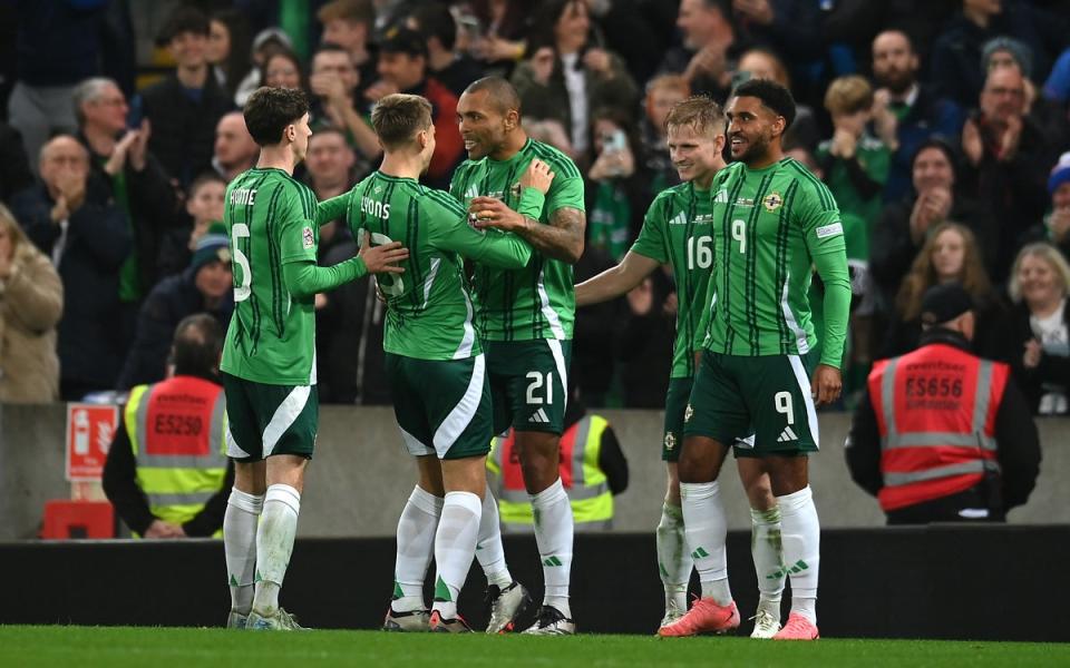 Confidence: Northern Ireland will be eyeing a decisive win on home soil (Getty Images)