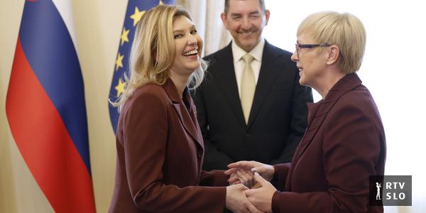 Pirc Musar sprejela ženo ukrajinskega predsednika Oleno Zelensko