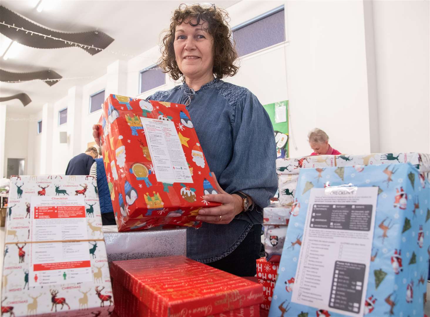 Buckie Blythswood shoebox appeal co-organiser Karen McKilligan. Picture: Daniel Forsyth