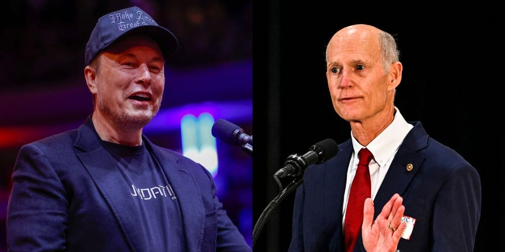 Elon Musk Pushes Rick Scott for Senate Majority Leader