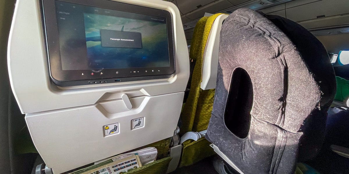 I Tried a Blow-up Travel Pillow on a 15-Hour Economy Flight