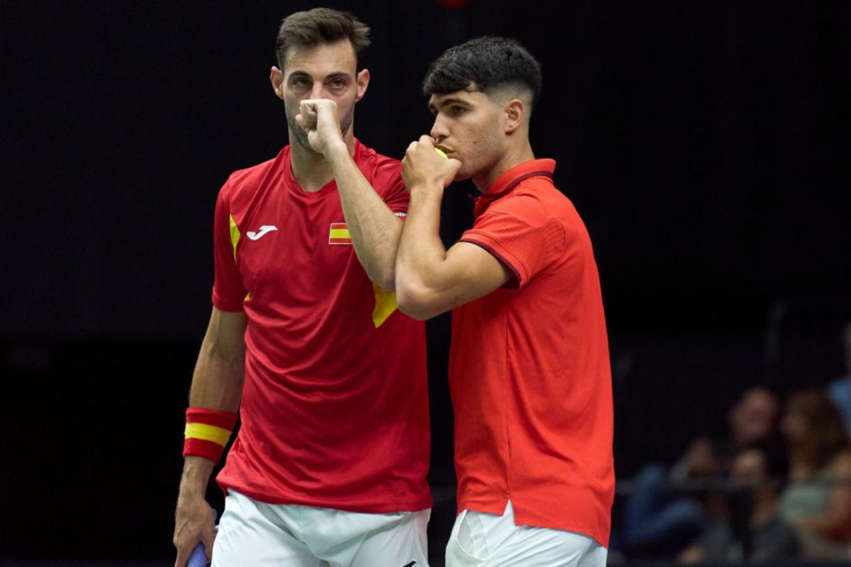 Copa Davis: España empieza a entrenar el dobles con Alcaraz haciendo pareja con Granollers