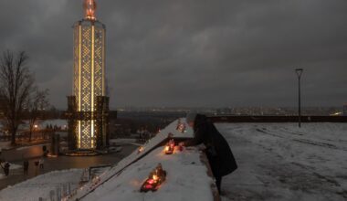 Putin launches record drone attack on Kyiv as Briton captured fighting for Ukraine