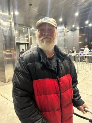 Steven Kent voted at the City-County Building on Tuesday morning.