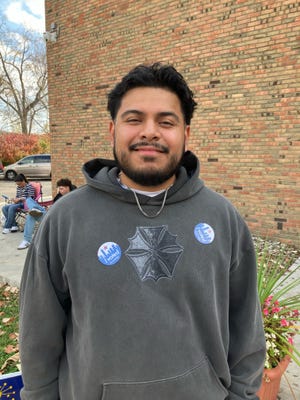 Alberto Montero voted at the MLK Center on Tuesday.