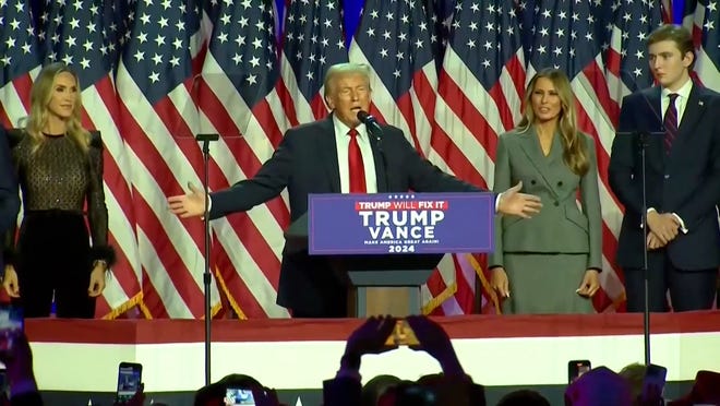 Donald Trump to election night supporters 'this is a magnificent victory'