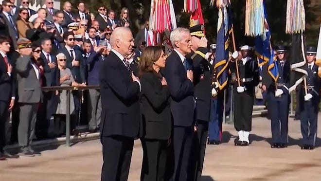 President Biden, Vice President Harris observe Veterans Day