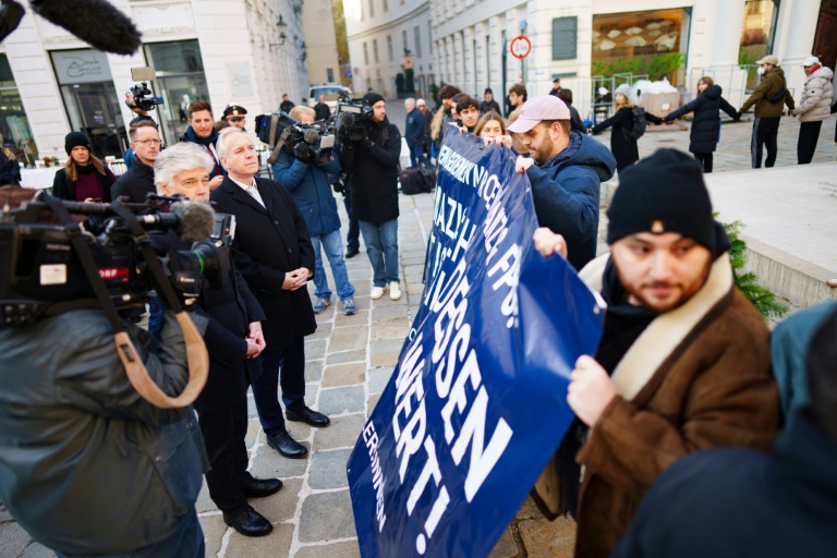 Austrian parliament speaker Walter Rosenkranz has been widely criticised for being a member of a far-right student fraternity known for its strident pan-German nationalism (Eva MANHART)