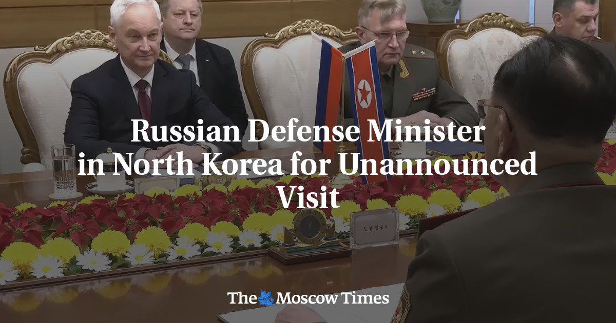 Russian Defense Minister in North Korea for Unannounced Visit
