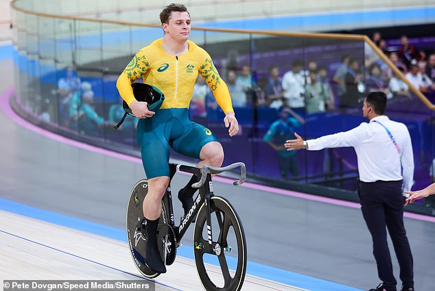 The cyclist is alleged to have attempted to take several pieces of equipment to