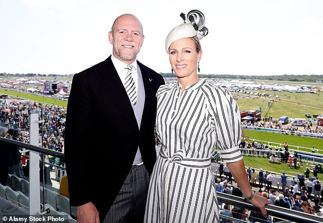 Zara and Mike Tindall love to match each other's outfits, especially at the races. They were captured on Derby Day at Epsom last year in monochrome stripes