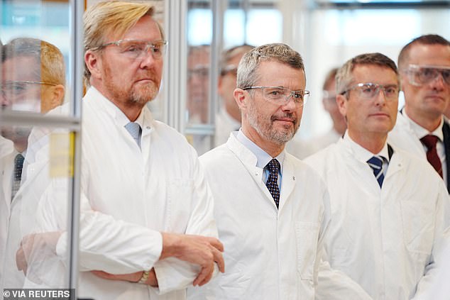 The two Kings seemed to listen intently to the scientists speaking at the tour today