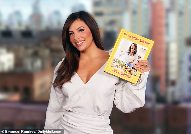 Longoria stopped by the Daily Mail office in NYC at chat with Showbiz about her new book My Mexican Kitchen