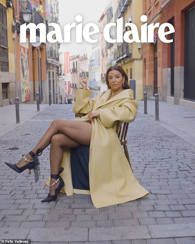 Eva Longoria has fled 'dystopian' America and is 'privileged' to now be living in Mexico and Spain with her family, she revealed in an interview with Marie Claire