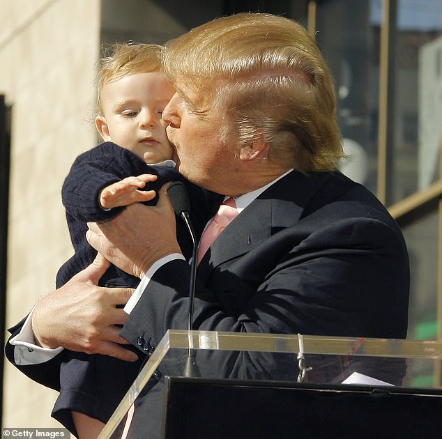 'I think it's great, anything he does is okay with me,' the future President said about his son's accent