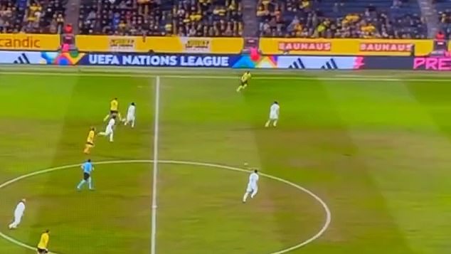 When Isak picked up the ball before scoring, he too was onside with no offence made