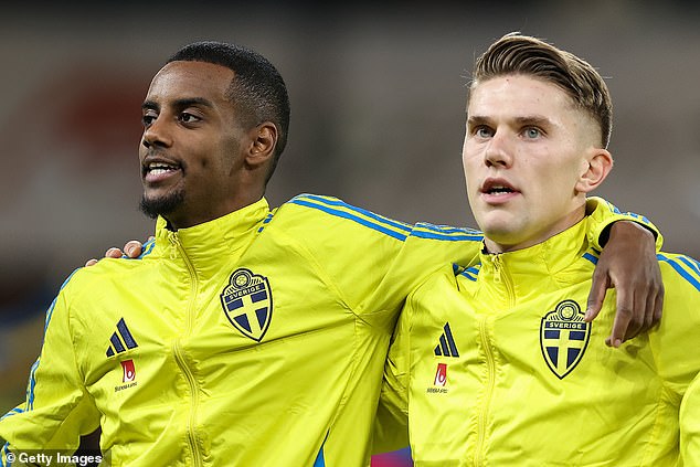 Isak didn't score in the 6-0 win, but team-mate Viktor Gyokeres netted four goals in the game