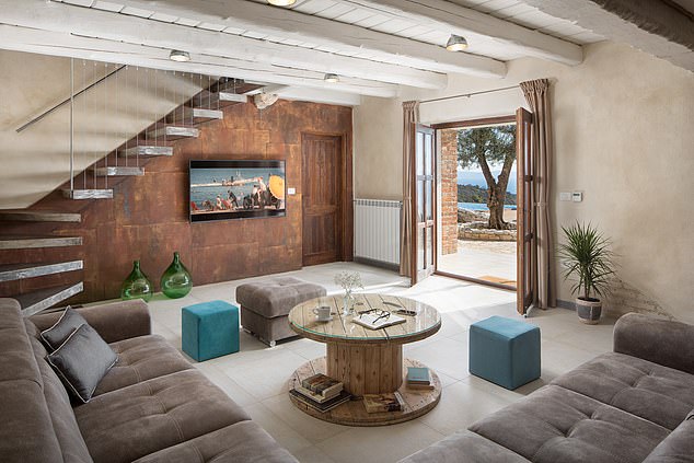 For a up to £1,600 a night in high season - or £13,000-a-week - the villas are available on Airbnb