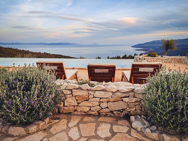 The complex includes two separate houses - to reflect traditional Mediterranean architecture