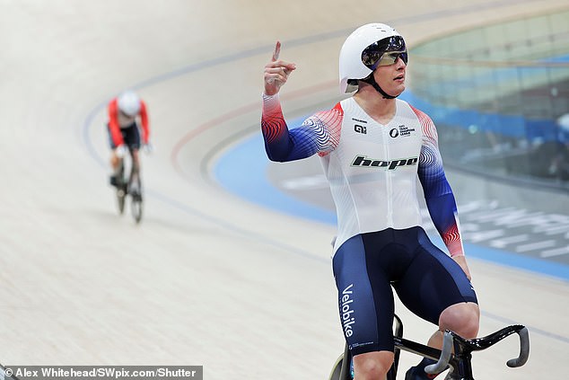 While he is currently prohibited from representing GB in the World Championships or the Olympics until next year, he was able to feature in the Track Champions League this weekend
