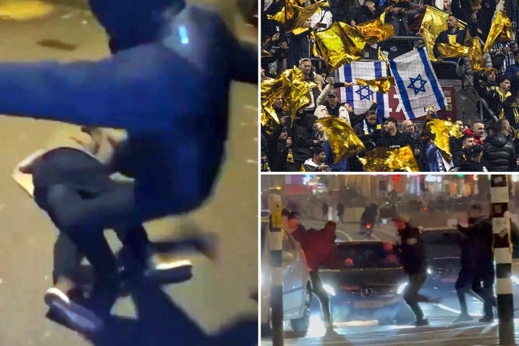 Israeli soccer fans ambushed in Amsterdam after Europa League game in Netherlands